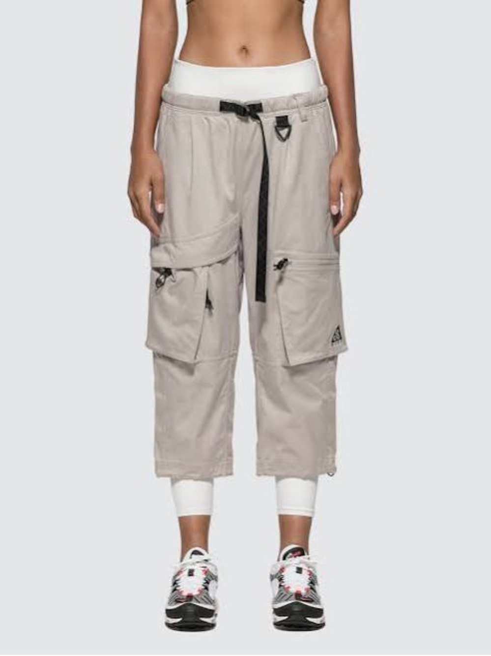 Nike ACG | Woven Baggy Cargo Pants | Moon Particle/Summit White | Size Small - Picture 1 of 8
